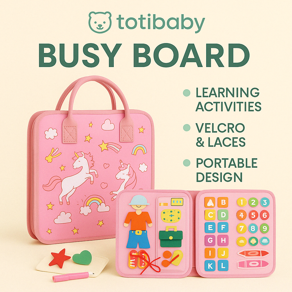 Tableau d’Activités Montessori - Jouet Éducatif pour Enfants 3-6 Ans - Totibaby