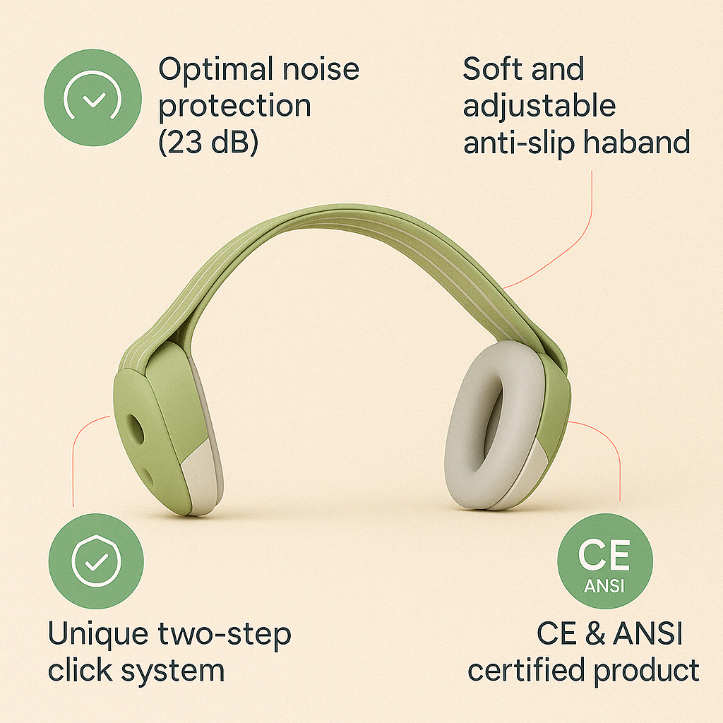 Casque Anti-Bruit pour Bébé – Protection Auditive Confortable - Totibaby