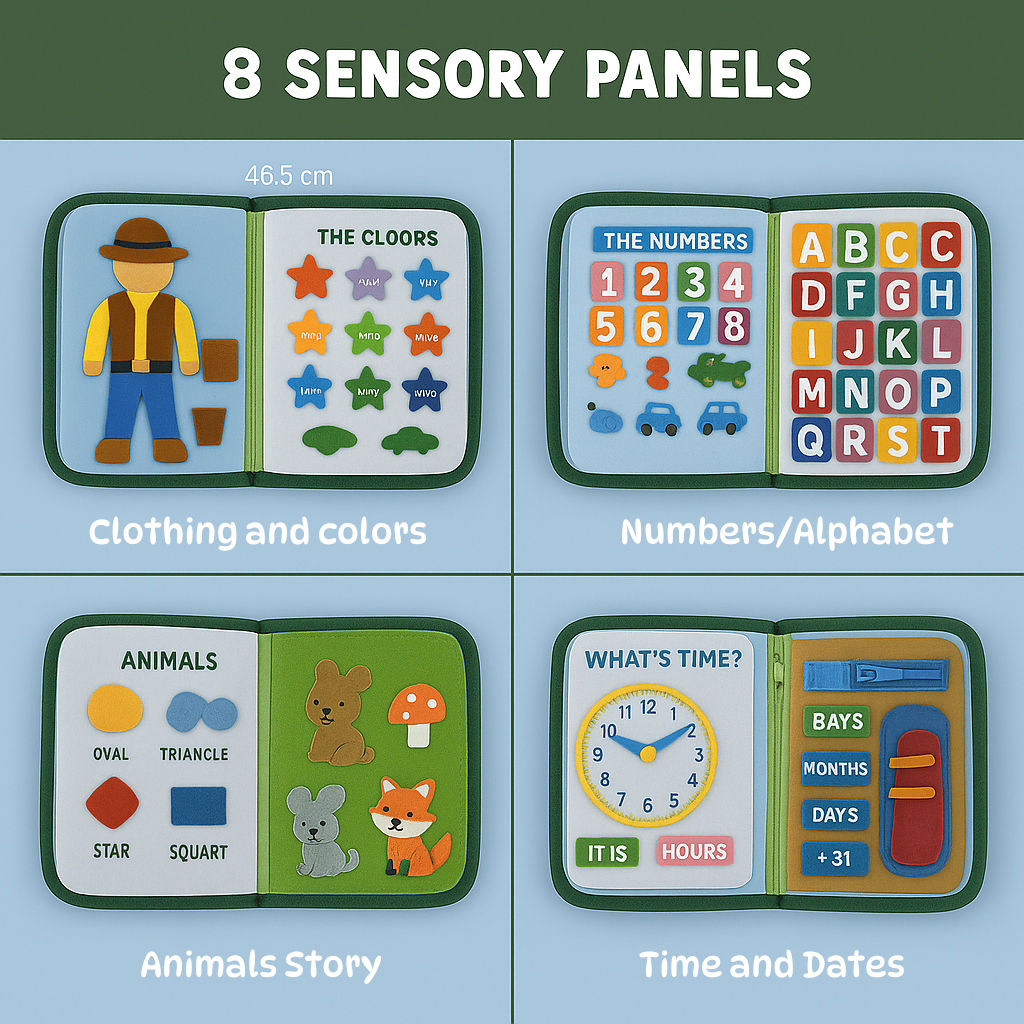 Tableau d’Activités Montessori - Jouet Éducatif pour Enfants 3-6 Ans - Totibaby