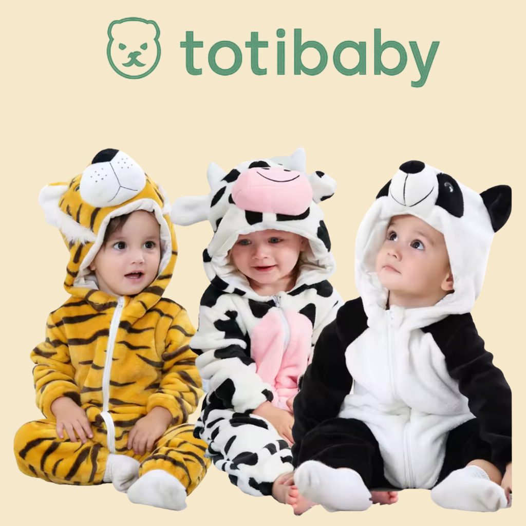 Combinaison Animaux Douce pour Bébé – Pyjama Mignon et Confortable - Totibaby