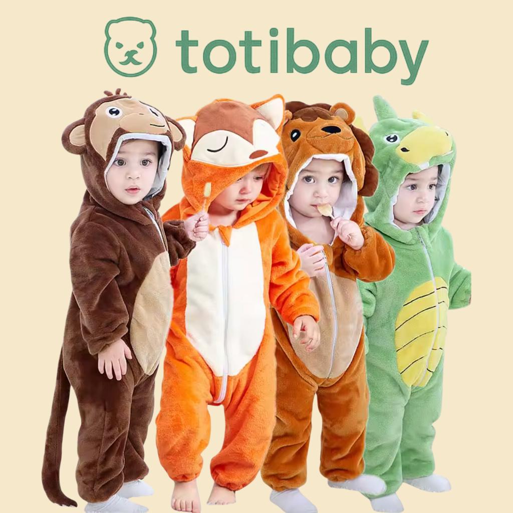 Combinaison Animaux Douce pour Bébé – Pyjama Mignon et Confortable - Totibaby